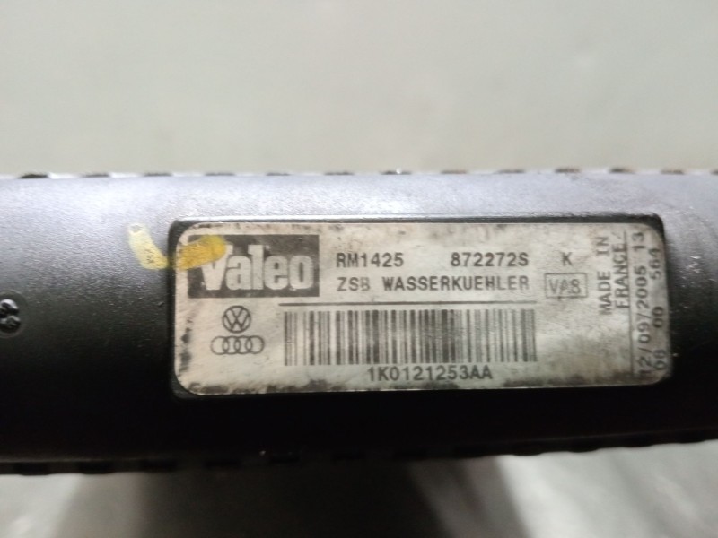 Recambio de radiador agua para volkswagen golf v variant (1k5) 1.9 tdi referencia OEM IAM 1K0121253AA 872272S 