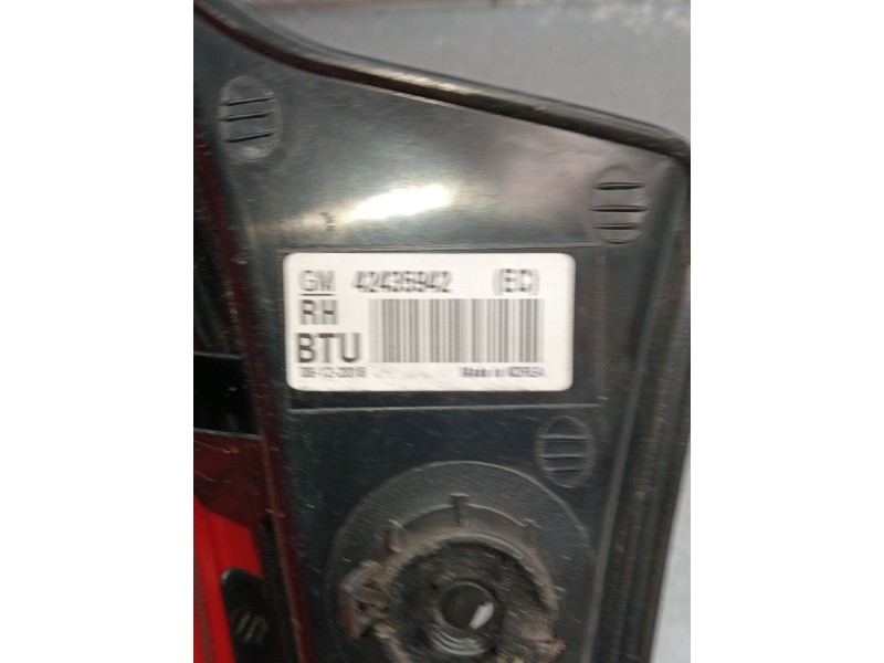 Recambio de piloto trasero derecho para opel mokka / mokka x (j13) 1.4 (_76) referencia OEM IAM 42435942  