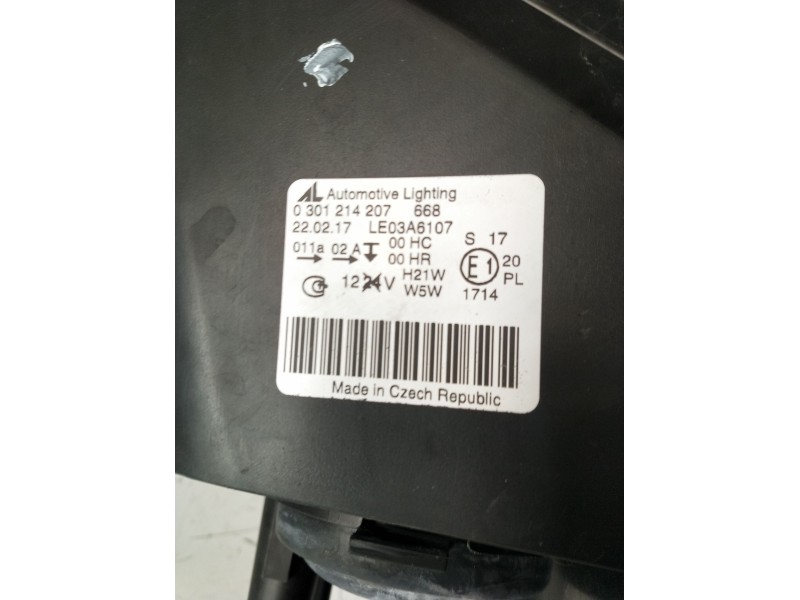 Recambio de faro izquierdo para opel zafira / zafira family b (a05) 1.7 cdti (m75) referencia OEM IAM 0301214207  