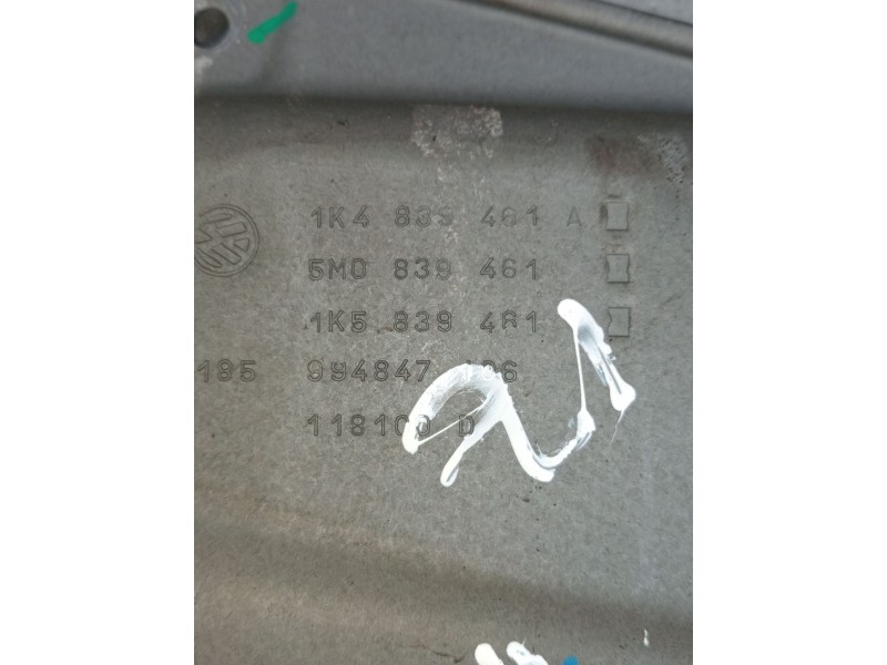 Recambio de elevalunas trasero izquierdo para volkswagen golf v variant (1k5) 1.9 tdi referencia OEM IAM 1K4839461A 5P 1K5839461