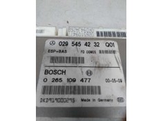 Recambio de centralita abs para mercedes clase a (w168) 1.6 cat referencia OEM IAM 0265109477 0295454232 FD00M05 Q01 2