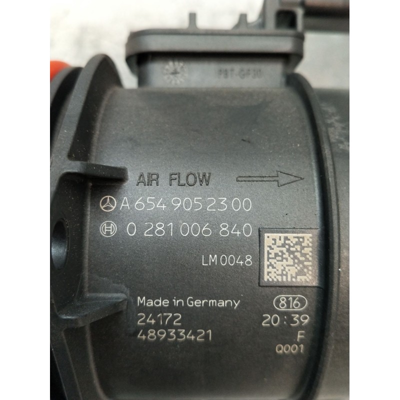 Recambio de caudalimetro para mercedes-benz cla shooting brake (x118) cla 200 d (118.612) referencia OEM IAM A6549052300 0281006