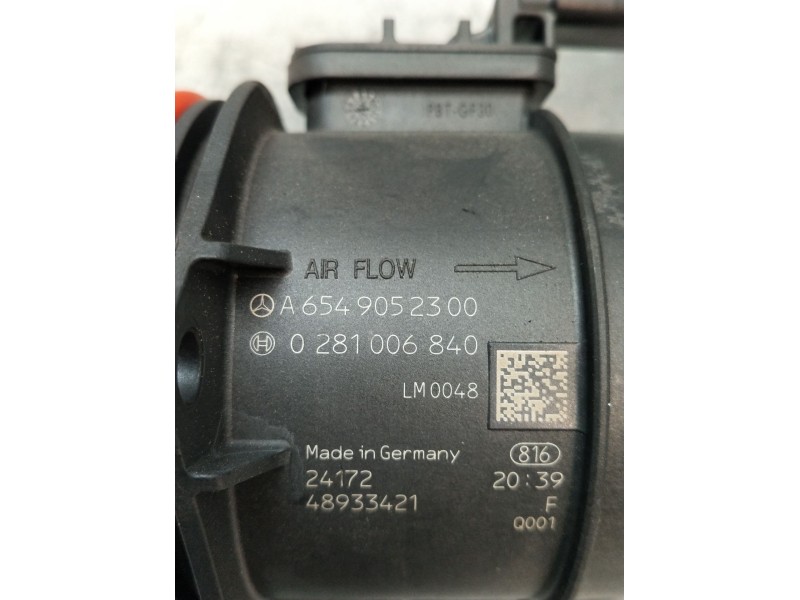 Recambio de caudalimetro para mercedes-benz cla shooting brake (x118) cla 200 d (118.612) referencia OEM IAM A6549052300 0281006