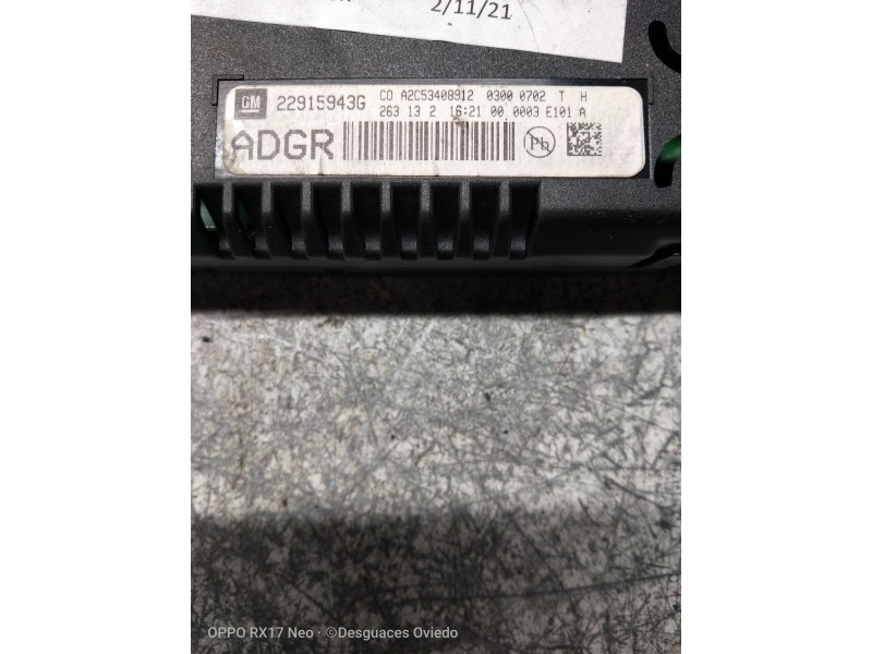 Recambio de pantalla multifuncion para opel insignia berlina edition referencia OEM IAM 22915943G  