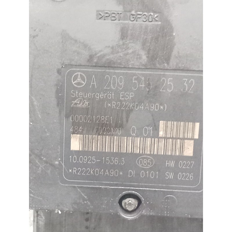 Recambio de abs para mercedes-benz clase c t-model (s203) c 270 cdi (203.216) referencia OEM IAM A2095452532 10092515363 A203431