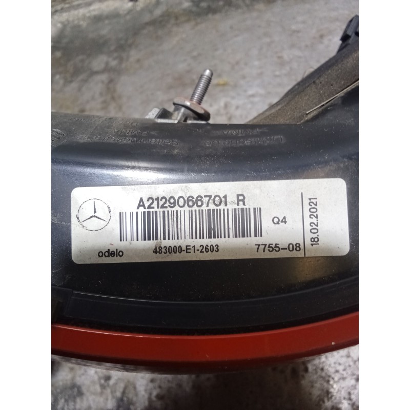 Recambio de piloto trasero derecho para mercedes-benz clase e (w212) e 220 cdi / bluetec (212.001, 212.002) referencia OEM IAM A