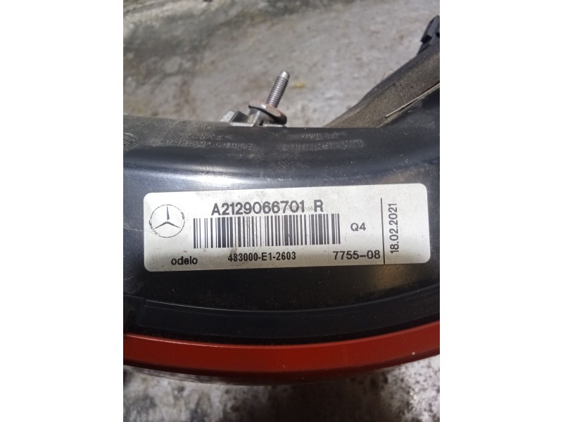 Recambio de piloto trasero derecho para mercedes-benz clase e (w212) e 220 cdi / bluetec (212.001, 212.002) referencia OEM IAM A