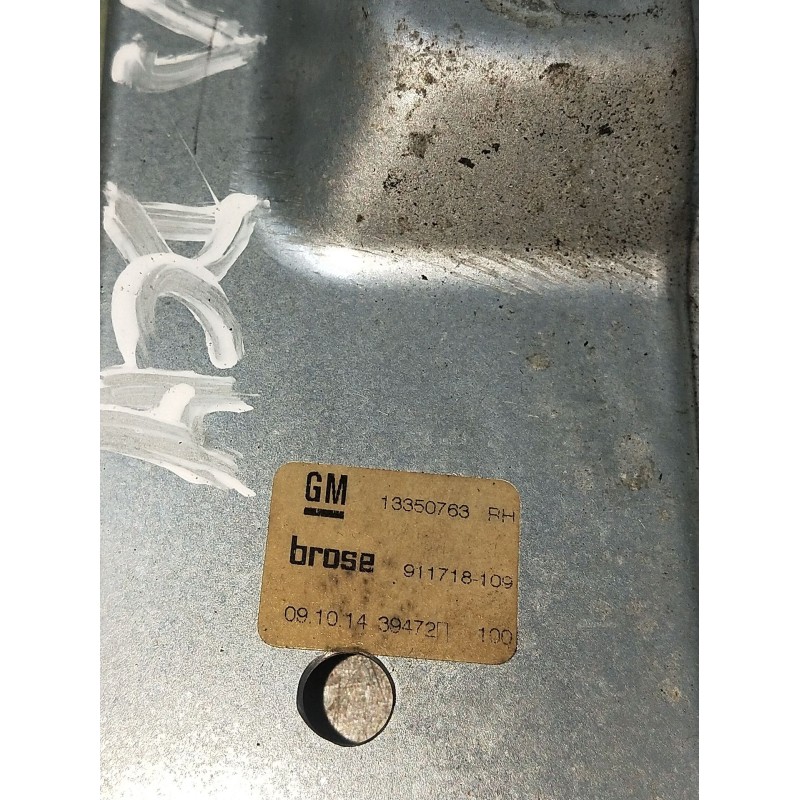 Recambio de elevalunas trasero derecho para opel astra j sedán 1.6 cdti (69) referencia OEM IAM 13350763 911718109 5P