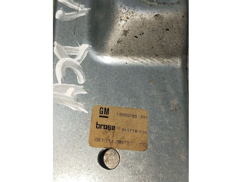 Recambio de elevalunas trasero derecho para opel astra j sedán 1.6 cdti (69) referencia OEM IAM 13350763 911718109 5P