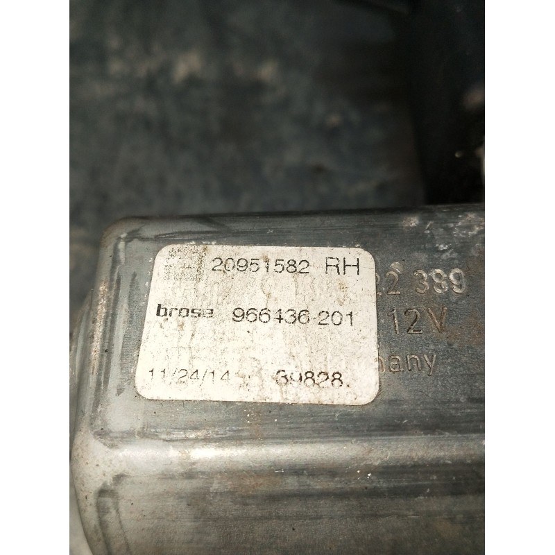 Recambio de elevalunas delantero derecho para opel astra j sedán 1.6 cdti (69) referencia OEM IAM 966436201 5P 