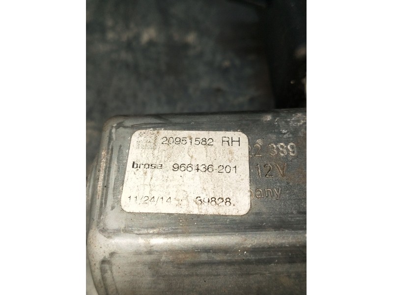 Recambio de elevalunas delantero derecho para opel astra j sedán 1.6 cdti (69) referencia OEM IAM 966436201 5P 