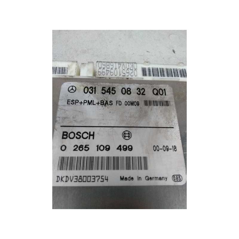 Recambio de centralita abs para mercedes clase e (w210) berlina diesel 270 cdi (210.016) referencia OEM IAM 0265109499 031545083