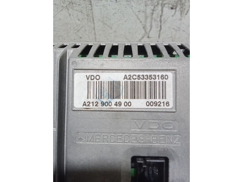 Recambio de pantalla multifuncion para mercedes-benz clase e (w212) e 220 cdi / bluetec (212.001, 212.002) referencia OEM IAM A2