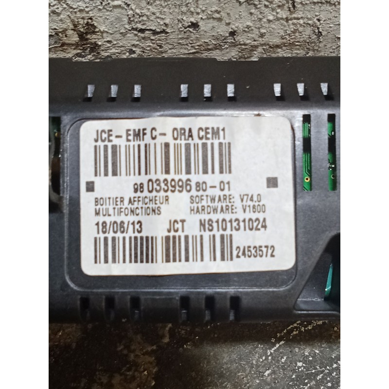 Recambio de pantalla multifuncion para peugeot 308 i (4a_, 4c_) 1.6 hdi referencia OEM IAM 9803399680  