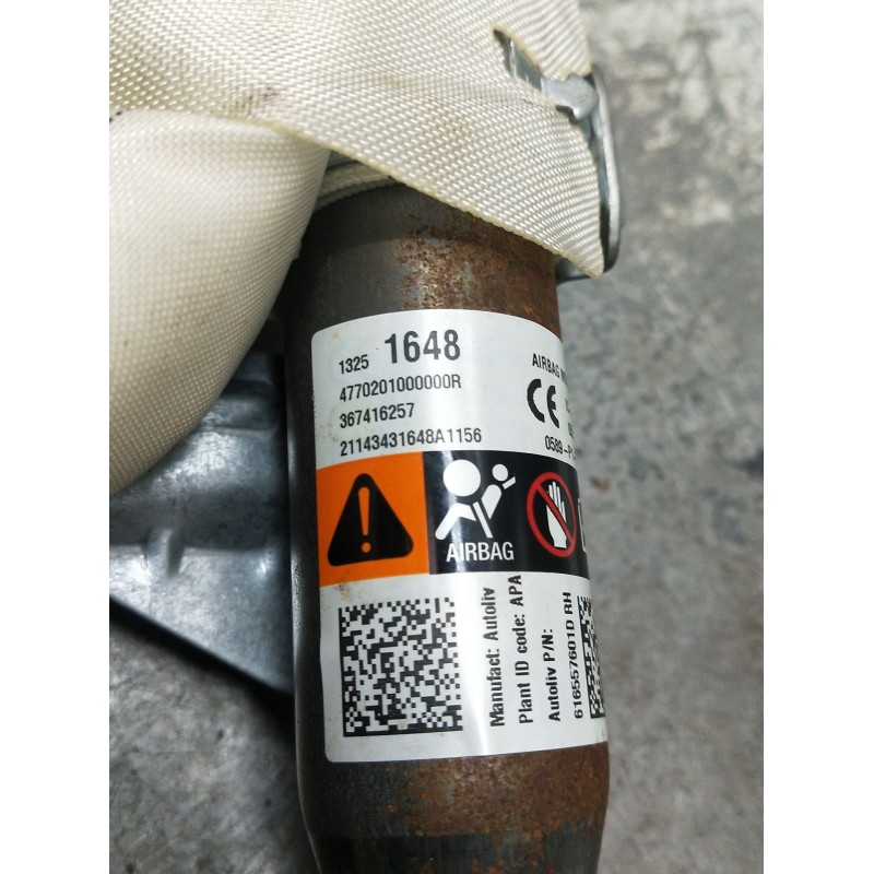 Recambio de airbag cortina delantero derecho para opel astra j sedán 1.6 cdti (69) referencia OEM IAM 13251648 367416257 