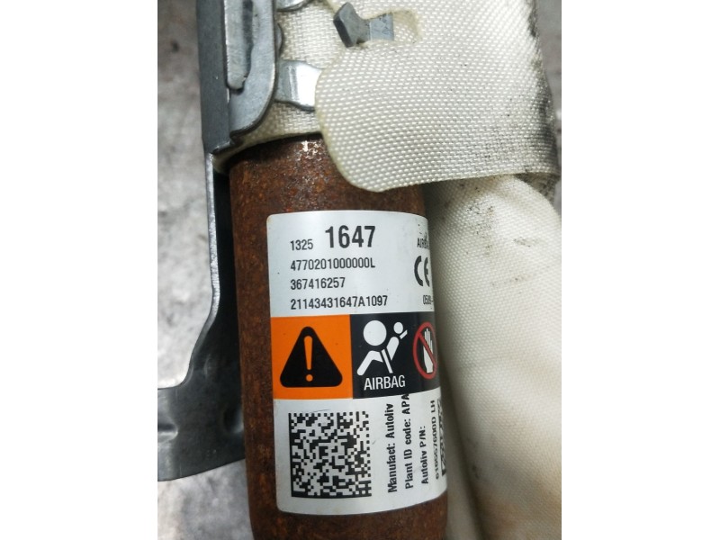 Recambio de airbag cortina delantero izquierdo para opel astra j sedán 1.6 cdti (69) referencia OEM IAM 13251647 367416257 
