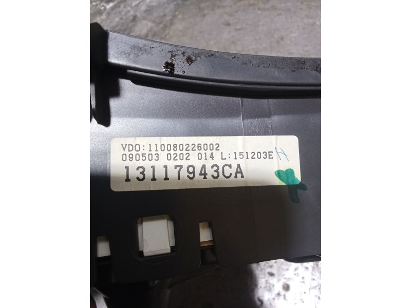 Recambio de cuadro instrumentos para opel corsa c (x01) 1.7 dti (f08, f68) referencia OEM IAM 131117943CA 110080226002 