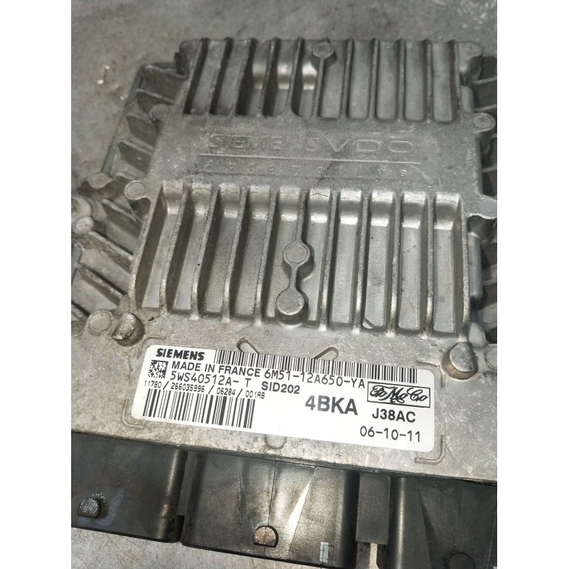Recambio de centralita motor uce para ford focus c-max (dm2) 1.8 tdci referencia OEM IAM 5WS40512A 4BKAJ38AC 26035996 6M5112A650