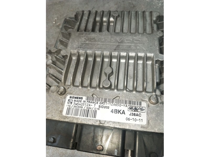 Recambio de centralita motor uce para ford focus c-max (dm2) 1.8 tdci referencia OEM IAM 5WS40512A 4BKAJ38AC 26035996 6M5112A650