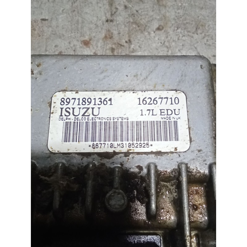 Recambio de centralita inyeccion para opel corsa c (x01) 1.7 dti (f08, f68) referencia OEM IAM 8971891361 1626771O 