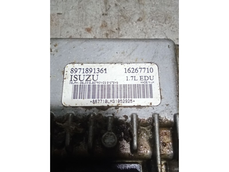 Recambio de centralita inyeccion para opel corsa c (x01) 1.7 dti (f08, f68) referencia OEM IAM 8971891361 1626771O 