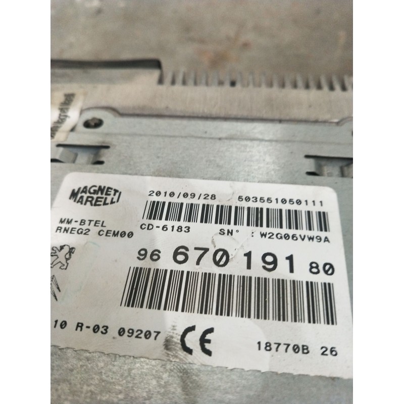 Recambio de sistema audio / radio cd para citroën c4 i (lc_) 2.0 hdi referencia OEM IAM 9667019180 10R0309207 