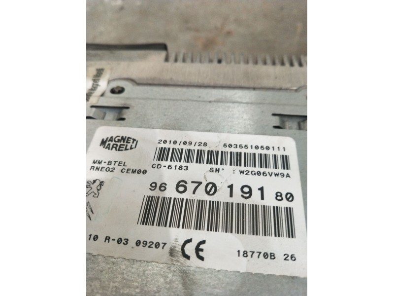 Recambio de sistema audio / radio cd para citroën c4 i (lc_) 2.0 hdi referencia OEM IAM 9667019180 10R0309207 