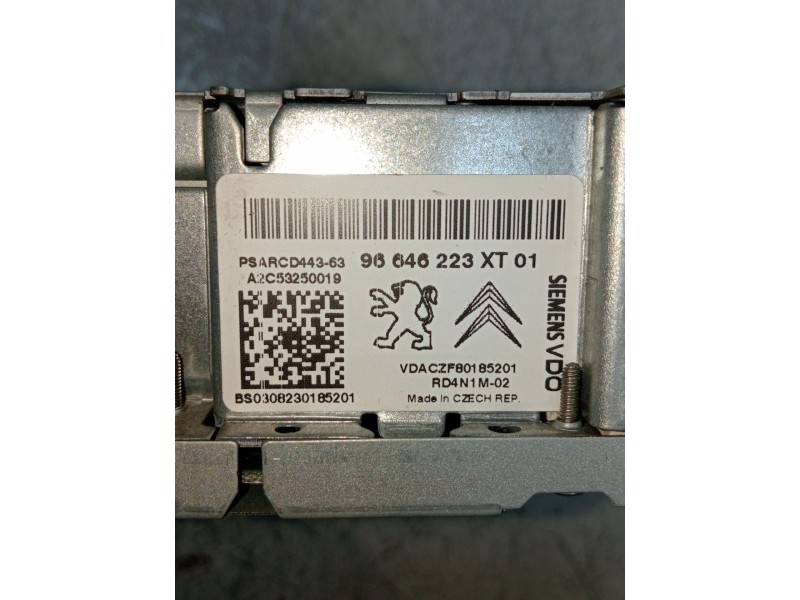 Recambio de sistema audio / radio cd para citroën c4 grand picasso i (ua_) 1.6 hdi referencia OEM IAM 96646223XT A2C53250019 