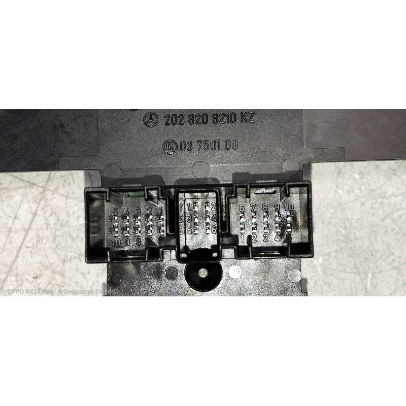 Recambio de mando elevalunas delantero izquierdo para mercedes clase c (w202) berlina 250 td (202.128) referencia OEM IAM 202820