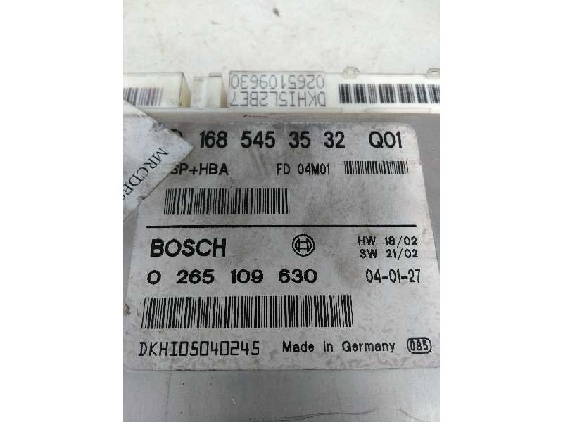 Recambio de centralita abs para mercedes clase a (w168) 1.7 cdi diesel cat referencia OEM IAM 0265109630 1685453532 FD04M01 Q01
