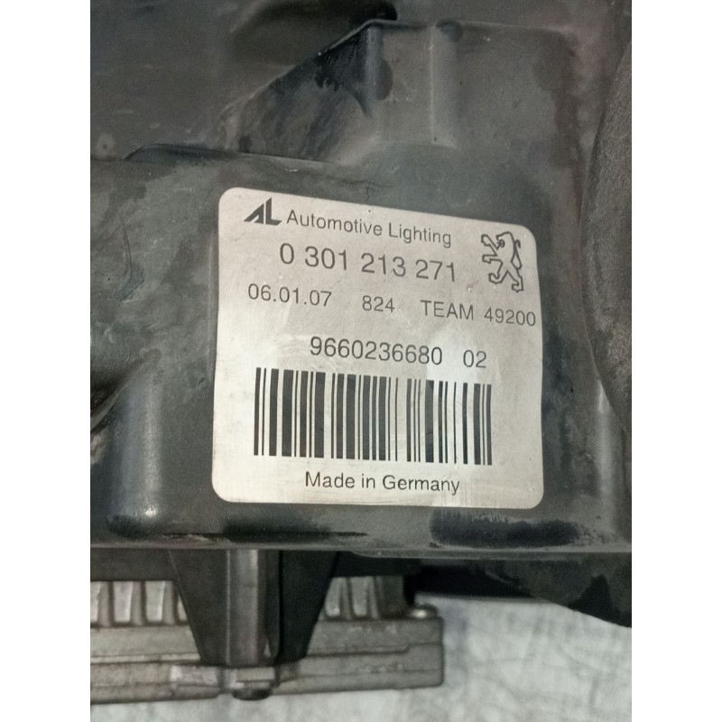 Recambio de faro izquierdo para peugeot 407 (6d_) 2.2 hdi 170 (6d4hth) referencia OEM IAM 0301213271 9660236680 XENON