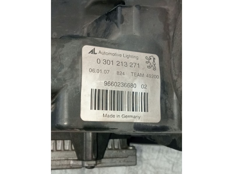 Recambio de faro izquierdo para peugeot 407 (6d_) 2.2 hdi 170 (6d4hth) referencia OEM IAM 0301213271 9660236680 XENON