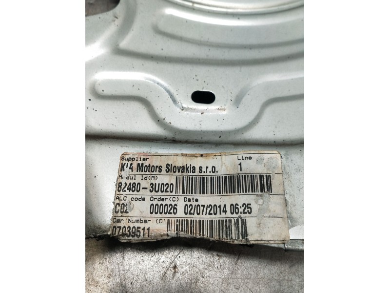 Recambio de elevalunas delantero derecho para kia sportage iii (sl) 1.6 gdi referencia OEM IAM 824803U020 5P 