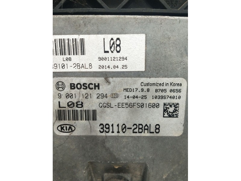 Recambio de centralita motor uce para kia sportage iii (sl) 1.6 gdi referencia OEM IAM 9001121294 931102BAL8 