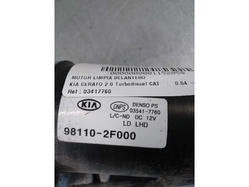 Recambio de motor limpia delantero para kia cerato 2.0 turbodiesel cat referencia OEM IAM 03417760 981102F000 
