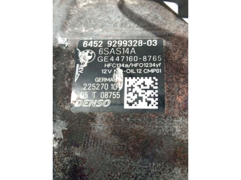 Recambio de compresor aire acondicionado para bmw 3 touring (f31) 318 d referencia OEM IAM 6452929932803 4471608765 