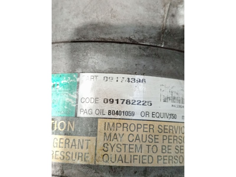 Recambio de compresor aire acondicionado para opel astra g hatchback (t98) 1.6 16v (f08, f48) referencia OEM IAM 09174396  