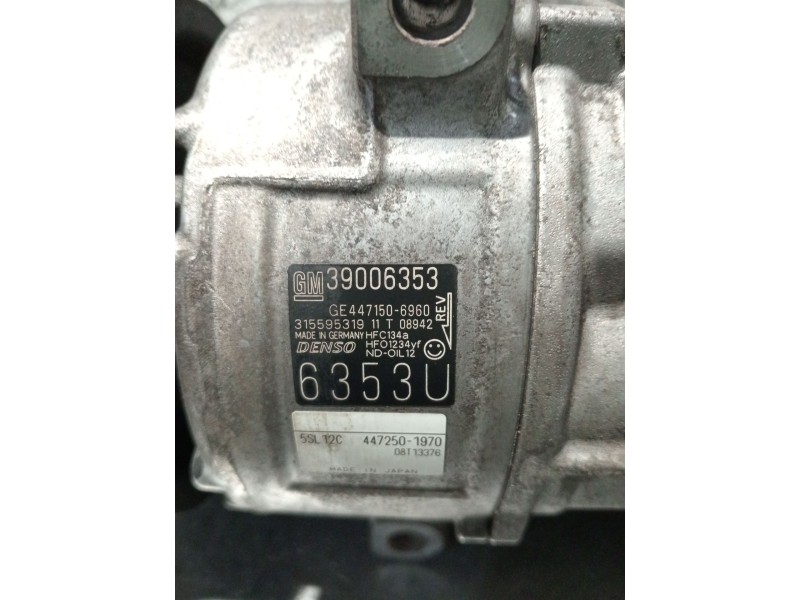 Recambio de compresor aire acondicionado para opel corsa e (x15) 1.4 (08, 68) referencia OEM IAM 39006353 4472501970 4471506960