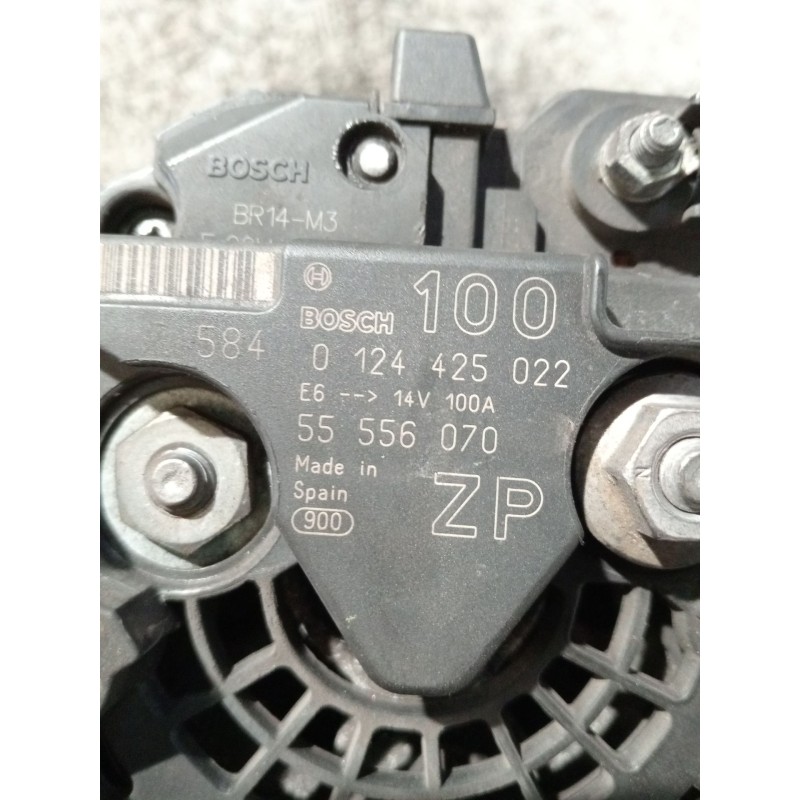 Recambio de alternador para opel meriva a monospace (x03) 1.6 16v (e75) referencia OEM IAM 0124425022 55556070 100A