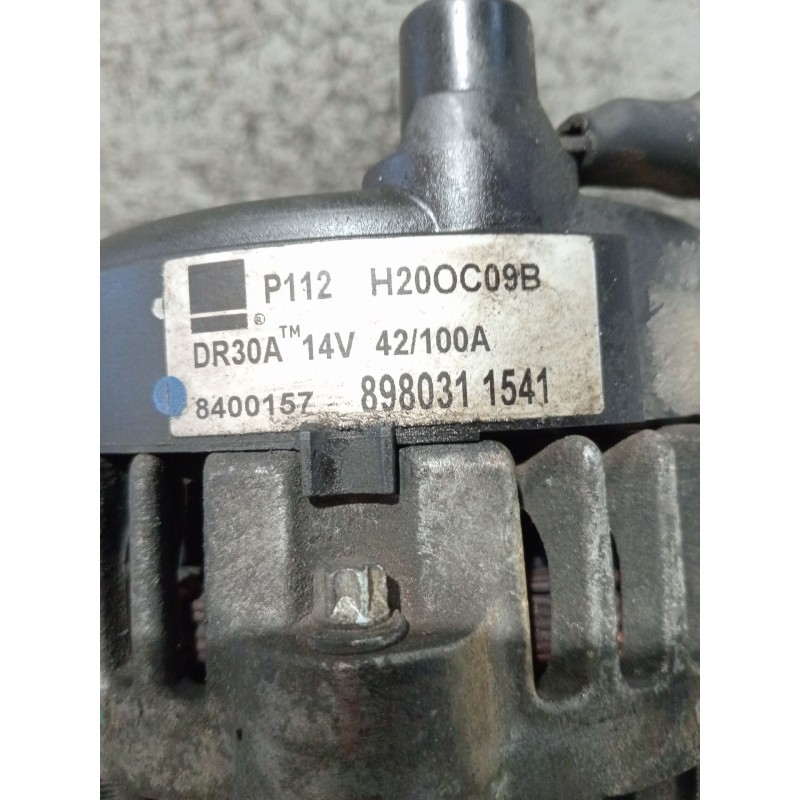 Recambio de alternador para opel zafira / zafira family b (a05) 1.7 cdti (m75) referencia OEM IAM 8980311541 8400157 H20OC09B