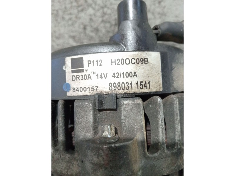 Recambio de alternador para opel zafira / zafira family b (a05) 1.7 cdti (m75) referencia OEM IAM 8980311541 8400157 H20OC09B