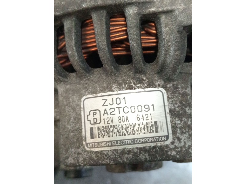 Recambio de alternador para mazda 3 (bk) 1.6 (bk14) referencia OEM IAM A2TC0091 80A 