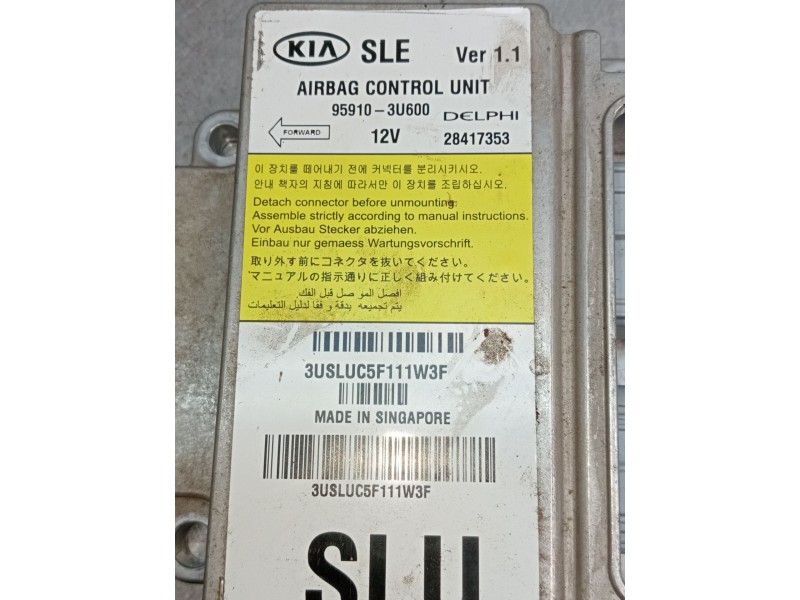 Recambio de kit airbag para kia sportage iii (sl) 1.6 gdi referencia OEM IAM 959103U600 28417353 