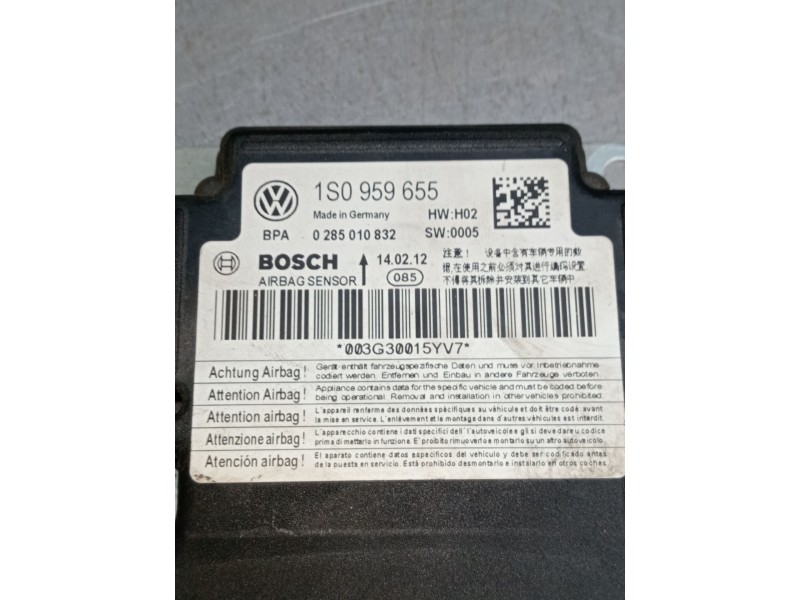 Recambio de kit airbag para seat mii (kf1, ke1) 1.0 referencia OEM IAM 1S0959655 0285010832 