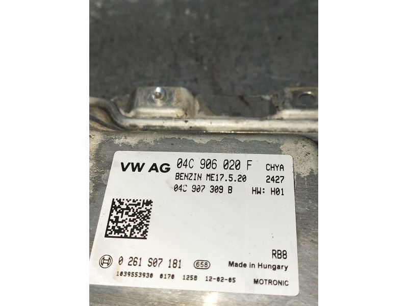 Recambio de centralita motor uce para seat mii (kf1, ke1) 1.0 referencia OEM IAM 04C906020F 0261S07181 