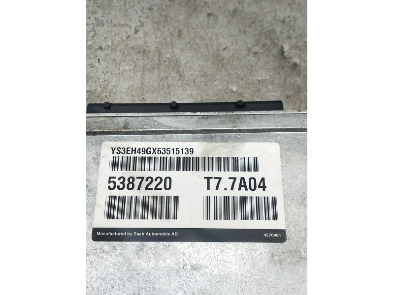 Recambio de centralita motor uce para saab 9-5 (ys3e) 2.3 turbo referencia OEM IAM 5387220 YSEH49GX63515139 