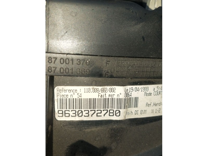 Recambio de cuadro instrumentos para peugeot 406 (8b) 2.0 hdi 110 referencia OEM IAM 9630372780  