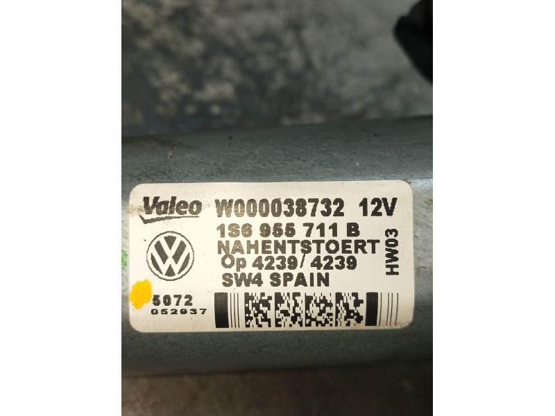 Recambio de motor limpia trasero para seat mii (kf1, ke1) 1.0 referencia OEM IAM W000038732 1S6955711B 