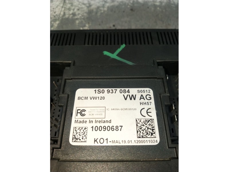 Recambio de modulo confort para seat mii (kf1, ke1) 1.0 referencia OEM IAM 1S0937084  