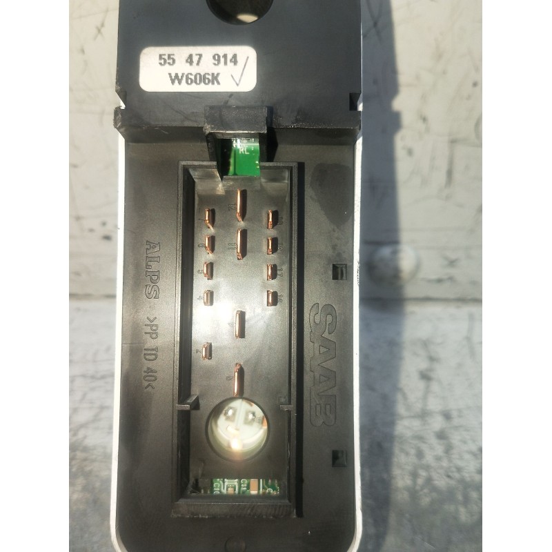 Recambio de mando elevalunas delantero izquierdo para saab 9-5 (ys3e) 2.3 turbo referencia OEM IAM 5547914 W606K 